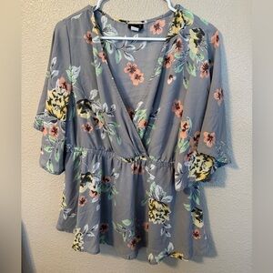 Torrid Women's Polyester Flutter Sleeve Tops